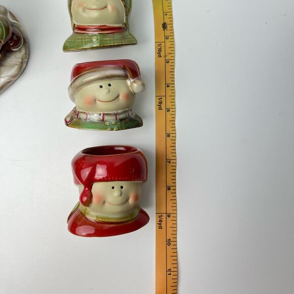 Yankee Candle Snowmen Kids Candle Holder by Ronnie Walter w/ 3 Matching Minis - Picture 10 of 15
